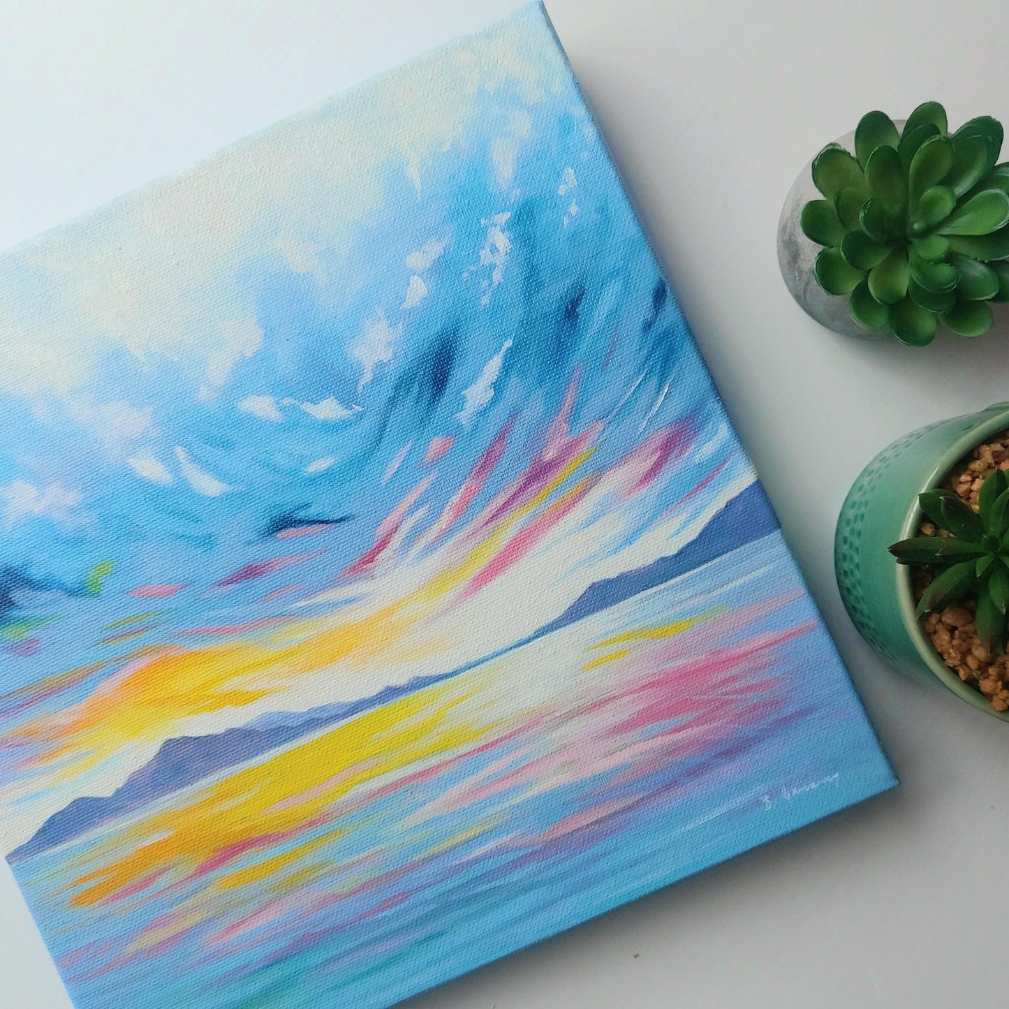 Where The Sky Begins - Original-Breda Greaney Art