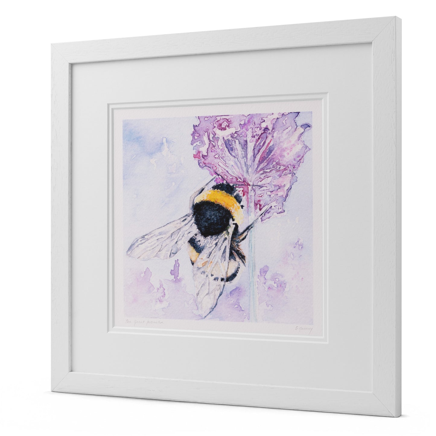 "The Great Pollinator" Bee Watercolour Print