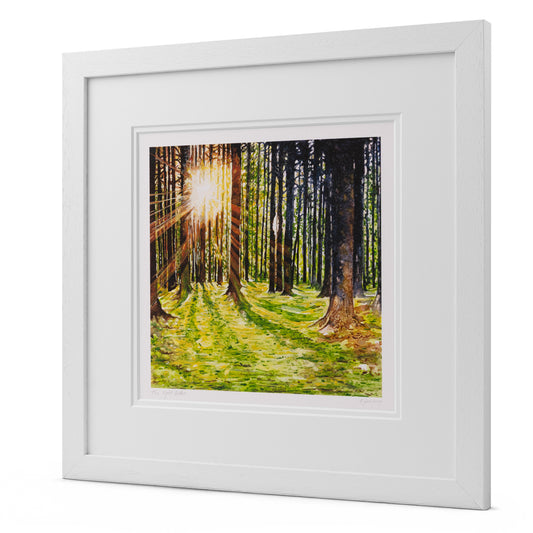 "The Light Within" Woodland Watercolour Print